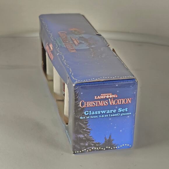 Christmas Vacation Shot Glass Set 4pc Clark Griswold 1.5oz Holiday Drink Bar - Picture 16 of 16